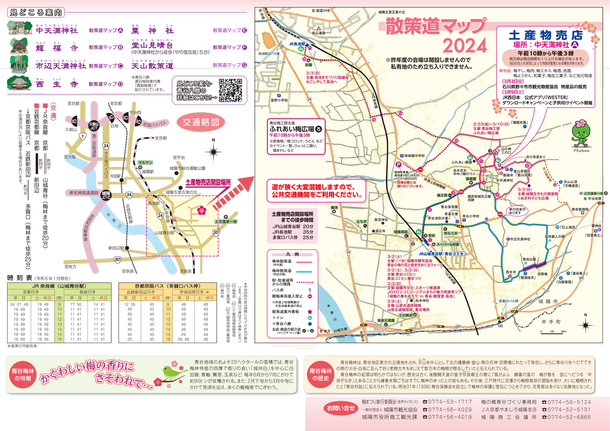 京都城陽市青谷梅林梅まつり