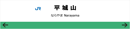 JR木津駅下りの看板