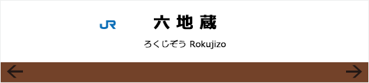 JR奈良線JR六地蔵駅の看板